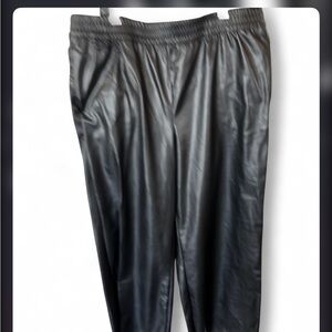 Divided women Black Faux Leather pants